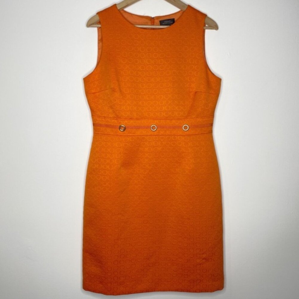 Make me an offer! Tahari Orange Shift Dress W/Waist Grommets | 10 no tags